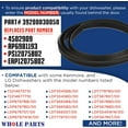 thumbnail image 3 of Whole Parts Dishwasher Door Seal Gasket Part# 3920DD3005D - Replacement & Compatible with Some Kenmore and LG Dishwashers, 3 of 6