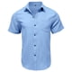 thumbnail image 4 of pstuiky camisetas para hombre, Camiseta deportiva informal de lino de color liso con cuello redondo y manga corta para hombre ropa de hombre l, 4 of 6