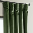 thumbnail image 6 of Half Price Drapes Eden Green Heritage Plush Velvet Room Darkening Curtains (1 Panel), 50W X 96L, 6 of 12