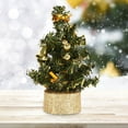 thumbnail image 2 of 15cm Decorated Mini Christmas Tree Easy to Maintain PVC No Withering Artificial Christmas Tree Table Decor, 2 of 7