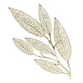 thumbnail image 2 of Benjara 35" Wall Art Decor- Large Carved Leaf Design- Aluminum Gold Finish, 2 of 6