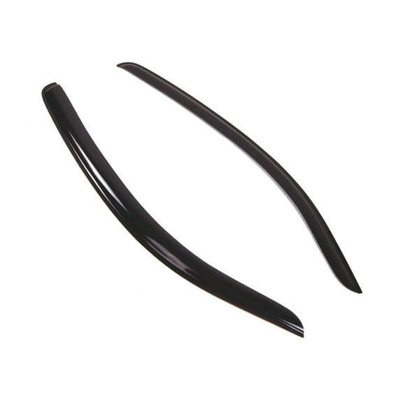 TuningPros Outside Mount Window Visor Deflector Smoke Tinted 2 Pcs Set For 2007-2016 Toyota Tundra REG Cab