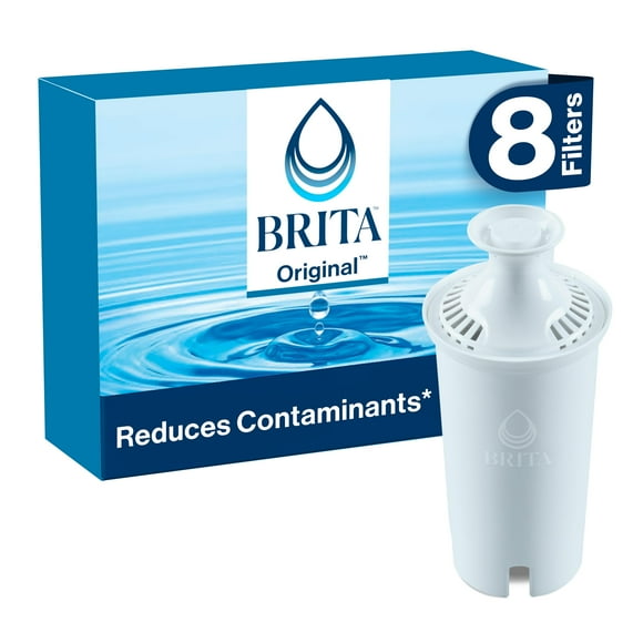 Brita Standard Water Filter for Pitchers and Dispensers, BPA-Free, Reduces Copper, Cadmium and Mercury Impurities, Lasts Two Months or 40 Gallons, Includes 2 Filters