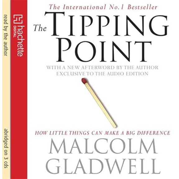 Pre-Owned The Tipping Point: How Little Things Can Make a Big Difference, 9781586217457, 1586217453, Paperback, Abridged edition