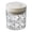Round M, variant on Vintage Airtight Storage Jar Clear Plastic Food Container with Pop Lid Stackable One Button Opening Kitchen Storage Organizer for Cereal Rice Flour Pasta Snacks