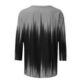 thumbnail image 4 of Baikeli Clearance Womens Plus Size Tops for Women 2024 Summer Pullover 3/4 Length Sleeves T-Shirts Casual Graphic Print Blouses O-Neck Shirts Women Tops And Blouses, 4 of 5