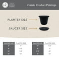 thumbnail image 5 of The HC Companies 12 Inch Round Plastic Classic Plant Saucer - Indoor Outdoor Plant Trays for Pots - 12.5"x12.5"x2.13" Black Pack of 2, 5 of 7