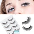 thumbnail image 4 of Pestañas postizas largas y dramáticas para mujeres, pestañas postizas esponjosas, cómodas y naturales suaves, 4 of 5