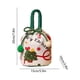 thumbnail image 3 of Bolsas de regalo navideñas para niños | Bolsas de dulces de terciopelo con cordón en forma de manzana | Recuerdos y almacenamiento decorativo para fiestas | Tema festivo rojo y verde, 3 of 6