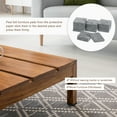 thumbnail image 5 of Uxcell Furniture Slider, 16Pcs 1.2" Square Self Adhesive Felt Furniture Pad, Floor Protector for Hardwood Floor (Gray), 5 of 6