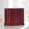 Mele and Co Harmony Wooden Musical Jewelry Box