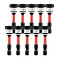 thumbnail image 2 of Puntas de destornillador de posicionamiento, broca de vástago hexagonal para carpintería, de acero, fáciles de usar, portátiles, 10 puntas de Rojo, 2 of 8