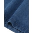 thumbnail image 5 of INSPIRE CHIC Women's A-Line Midi Skirts Button Front High Waist Jean Denim Skirt XS Blue, 5 of 6