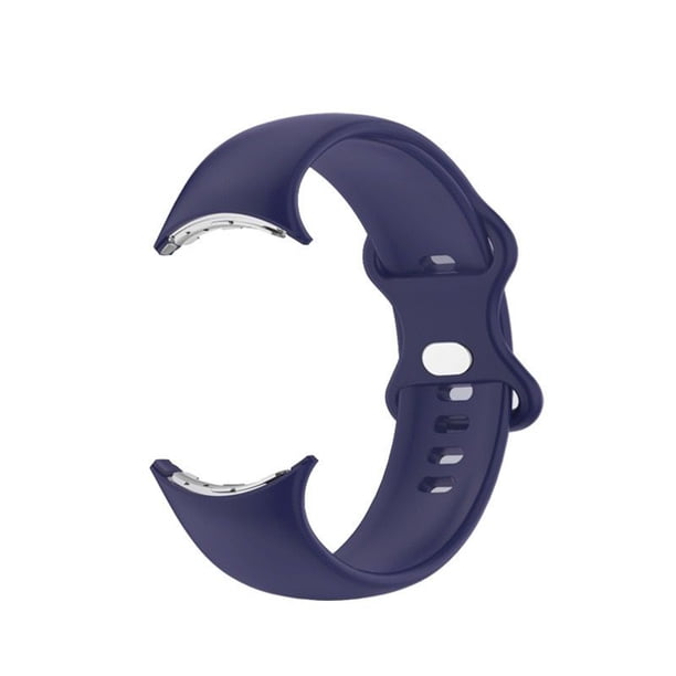 Correa de silicona suave y cómoda para reloj inteligente accesorios impermeables Kuymtek con doble hebilla para Google Pixel Watch