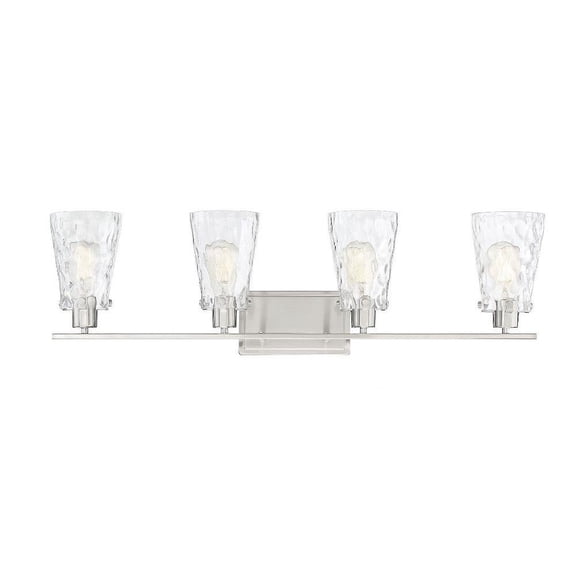 4 Light Bathroom Light Fixture-Transitional Style with Modern and Contemporary Inspirations-9.25 inches Tall By 32.5 inches Wide Bailey Street Home