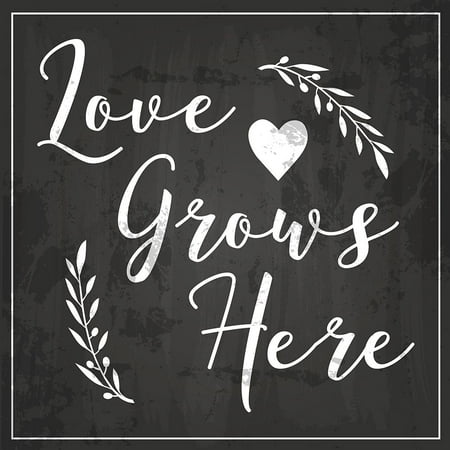 Love Grows Here Poster Print by ND Art - Walmart.com