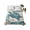 Turquoise Beige, variant on Twin Size Flat Sheet Only, Teal Octopus Coastal Soft Brushed Microfiber Bed Sheets, Summer Beach Nautical Starfish Retro Hotel Quality Breathable Bedding Top Sheet, Easy Care, 66"x96"