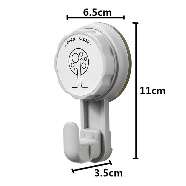 Gancho para colgar en la pared con ventosa al vacío Soporte para colgar en la puerta (gris) Likrtyny Libre de BPA