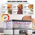 thumbnail image 4 of KFFKFF Food Drying Device, 5-Layer Fruit Dryer, 300W Electric Dehydrator with Digital Timer & Temperature Control for Jerky, Herbs, Meats, Fruits, Dog Snacks & Veggies, ETL Certified, 4 of 9
