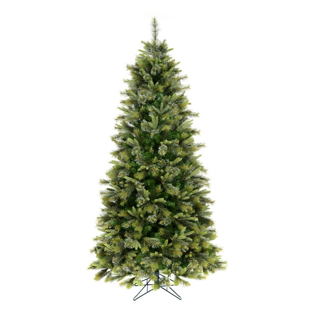 Vickerman Green Unlit Slim Christmas Tree, 9.5'