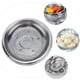 thumbnail image 5 of EeaseMX Bandeja de drenaje de cocina, plato redondo de acero inoxidable para cocinar al vapor, para bollos, 1 unidad, 5 of 7