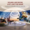 thumbnail image 3 of AURZEN Boom 3 Proyector inteligente 4K todo ln-uno con WiFi y Bluetooth, audio DoIby 3D y altavoces de 36 W, enfoque automático y piedra clave, Netflix Oficial 4K compatible con 500 ANSI Home Outdoor, 3 of 5
