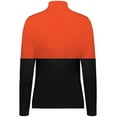 thumbnail image 5 of Holloway B22864664 Women Momentum Team Quarter-Zip Pullover, Black & Orange - Medium, 5 of 5