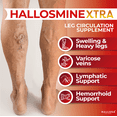 thumbnail image 5 of HALLUSA NATURAL Hallosmine Xtra 850mg Diosmin, Hesperidin & Horse Chestnut Blend, 60 Capsules + FREE Hallosmine Botanical Leg Cream (Diosmin, Hesperidin & Horse Chestnut) 4oz, 5 of 10