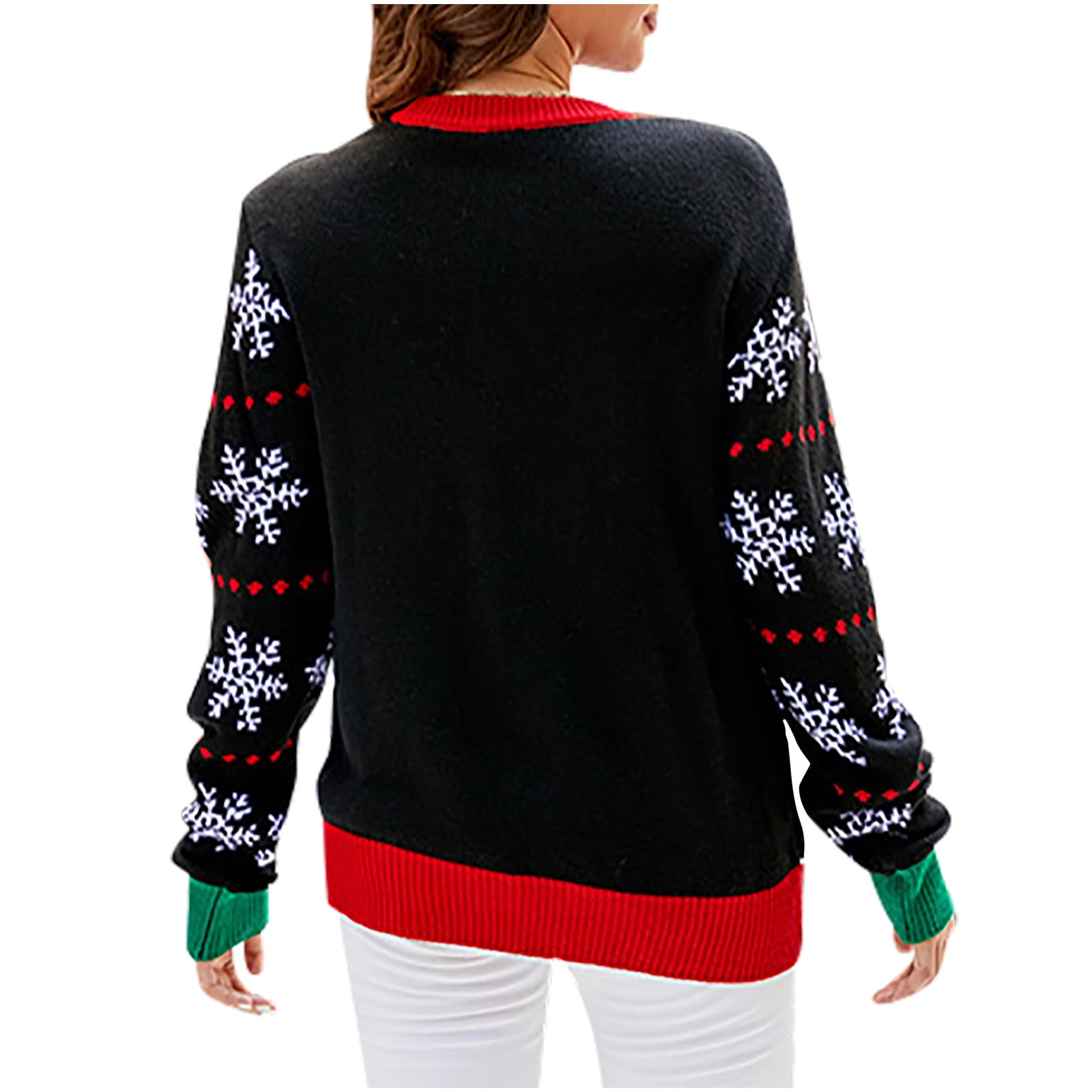 Black holiday sweater outlet