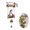 B, variant on Hanging Garden Welcome Sign - Zinc Alloy Wind Chime Bell with Gnome and Swing Design