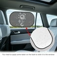thumbnail image 4 of Yuyamidu Sun and Moon Car Back Window Sun Shades for Baby Kids Black Car Side Window Sun Shade for Trucks SUVs 2 Pack Portable Sun Visor Sunshade for Backseat Window, 4 of 7
