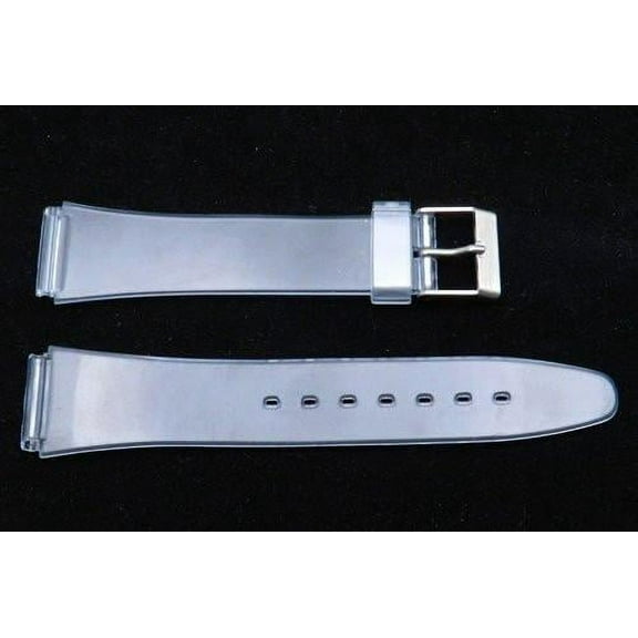 18mm Clear Flat Replacement Watch Band
