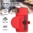 thumbnail image 4 of Case for IPhone Xs Max Card Holder Kickstand Protective Cover Premium PU Leather, 4 of 5