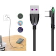 thumbnail image 2 of Yiran Angled Type C 120W Universal Fast Charging Cable 0.5m, 2 of 9