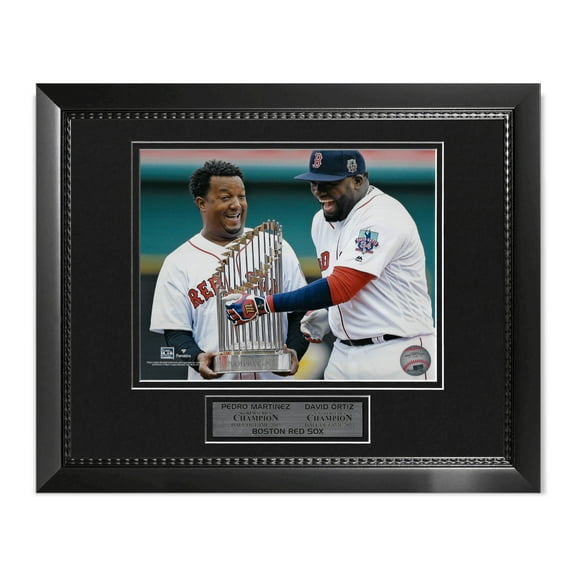 Pedro Martinez David Ortiz Unsigned Photograph Framed to 11x14