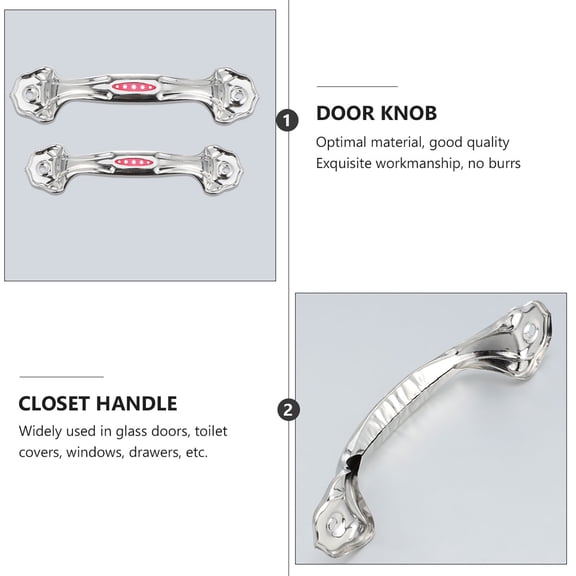 24Pcs Furniture Drawer Handle Wardrobe Grips Cupboard Door Knobs for Home