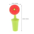 thumbnail image 2 of Kitandove 4Pcs Silicone Spill Stopper for Wine Bottle Air-Tight Seal Red, 2 of 8