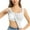White, variant on Ovbmpzd Women's Tank Tops Plain Basic with Built in Bra Square Neck Black Shirts Spring Sleeveless Summer Camisole Women Going Out Tops L