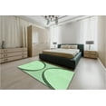 thumbnail image 4 of Ahgly Company Indoor Square Patterned Mint Green Area Rugs, 4' Square, 4 of 6
