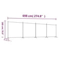 thumbnail image 4 of vidaXL 4-Panel Room Divider Anthracite 698x180 cm Fabric, 4 of 5