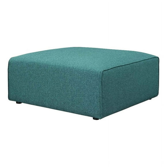 Modway Mingle Ottoman en Tissu de Polyester de Style Moderne, Fini Bleu Sarcelle