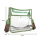 thumbnail image 3 of Bolso bandolera transparente Bolso de hombro de PVC transparente informal para concierto (verde) Likrtyny Para Estrenar, 3 of 9
