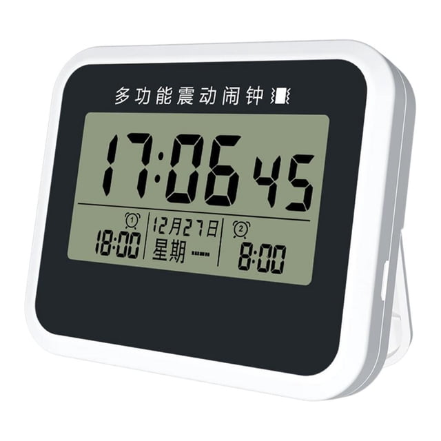 Reloj despertador digital con alarma , decoración de centro de mesa, calendario, silencio, reloj digital de escritorio para cocina interior,