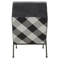 thumbnail image 3 of Kahlo Fabric Accent Chair - Mono Gingham/Vintage Midnight, 3 of 5