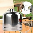 thumbnail image 6 of Miulika Stainless Steel Gas Bottle Inflatable Gas Tank Fuel Canister Container Empty Refillable for Outdoor Cooking BBQ Camping 2.2L, 6 of 9