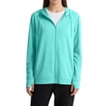 thumbnail image 2 of Trgacdwlo Women's UPF 50+ Sun Protection Uv Jacket Hoodie Zip Up Women Rash Guard Thumb Holes Running Hiking Sun Shirt Women with Pocket, 2 of 7