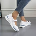 thumbnail image 7 of Hoshose Sneakers for Women Fashion knit Round Toe Casual Hook&Loop Platform Sneakers Breathable Walking/Sport, 7 of 7