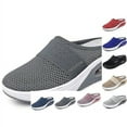 thumbnail image 4 of Chaussures pour Femmes en Maille Respirante Décontractées Demi-Mules Rehaussantes Rose, 4 of 4