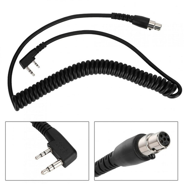 Audio Cable, 2 Pin To 5 Pin Retractable Headset Cable Stable Hard Formed  For For For Hyt 