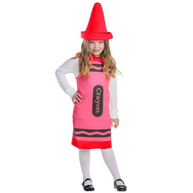 Costume Craie de Cire Rouge - Taille g (12-14)